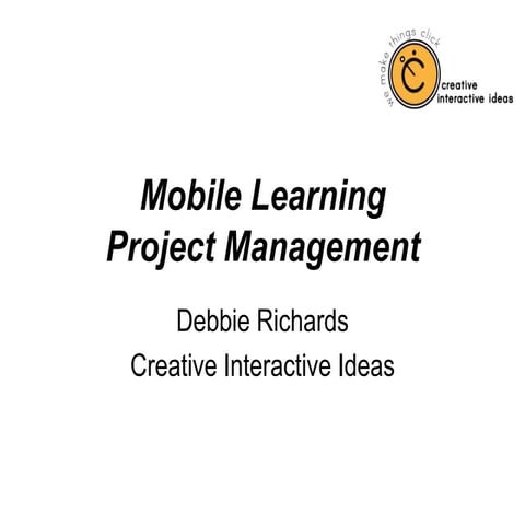 Mobile Learning Project Management