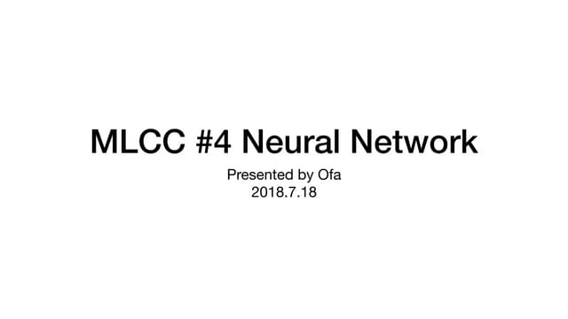 Mlcc #4