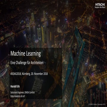 Machine Learning - Eine Challenge für Architekten