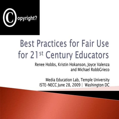 ML, Copyright and Fair Use
