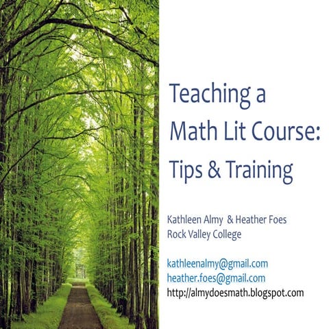 MLCS Training - AMATYC 2014