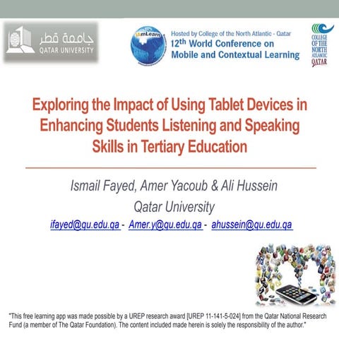 Exploring the Impact of Using Tablet Devices in Enhancing Students Listening ...