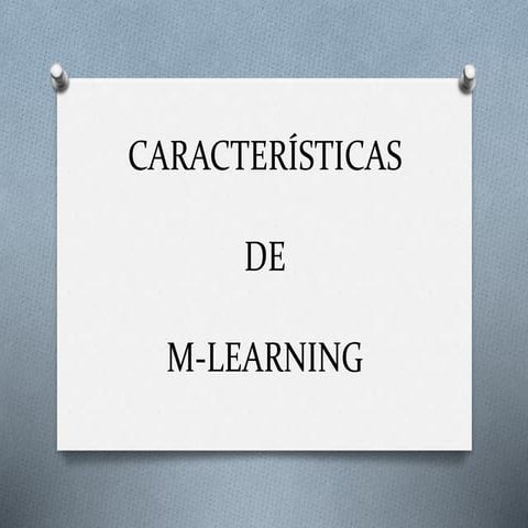 M learning características