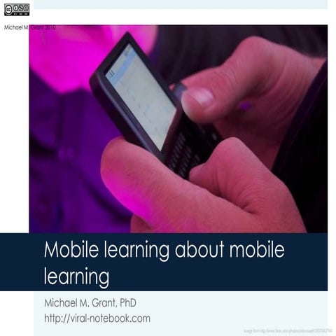 Mobile learning about mobile learning