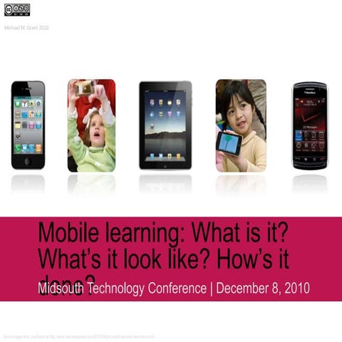Mlearning: What is it? What's it look like?