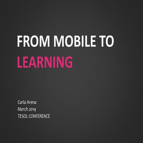 TESOL 2014: From Mobile to Learning