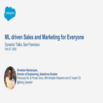 Machine Learning Driven Sales and Marketing for Everyone