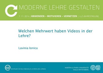 Welchen Mehrwert haben Videos in der Lehre? 