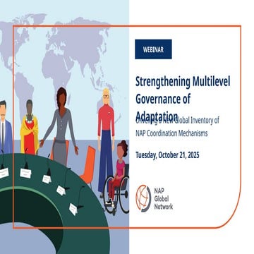 Strengthening Multilevel Governance of Adaptation: Unveiling a New Global Inv...