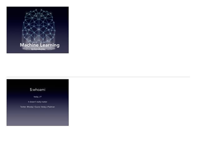 An Introduction to Machine Learning