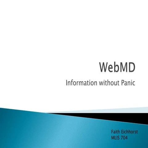 WebMD Ready Reference | PPTX