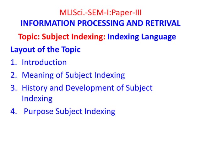 MLISC -1 IASR.ppt