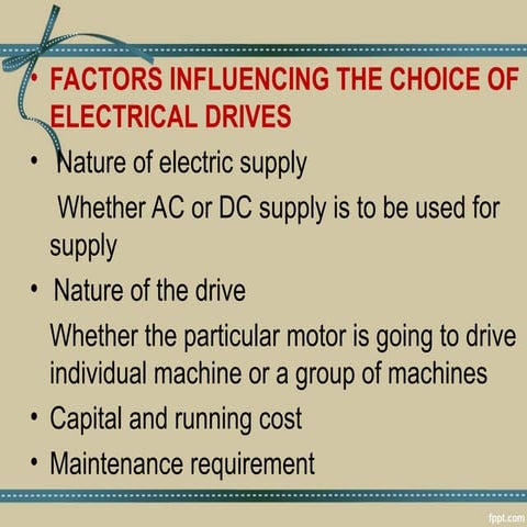 Comprehensive Overview of Electrical Drives: Selection, Classification ...
