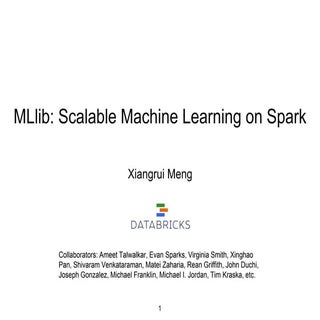 MLconf NYC Xiangrui Meng