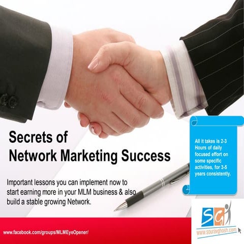 Secrets of Network Marketing / MLM / Direct Selling Success