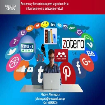 Recursos y herramientas para la gestión de la información en la educación vir...