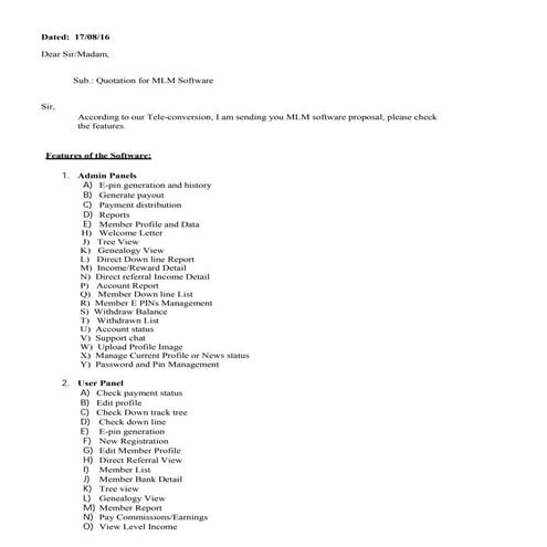Mlm software 9899807189