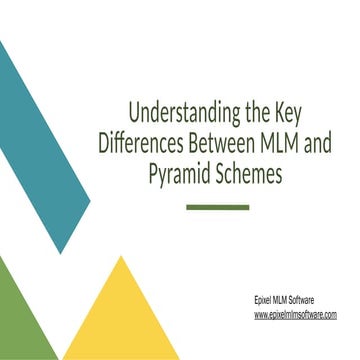 Comparing MLMs and Pyramid Schemes: What You Need to Know