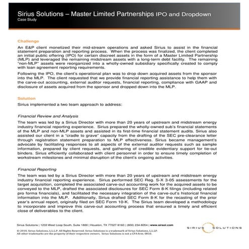 Executing IPO Case Study | PDF