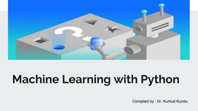 Ml programming with python