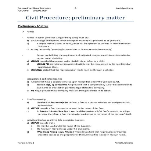 MALAYSIAN LEGAL SYSTEM on civil & criminal exam notes