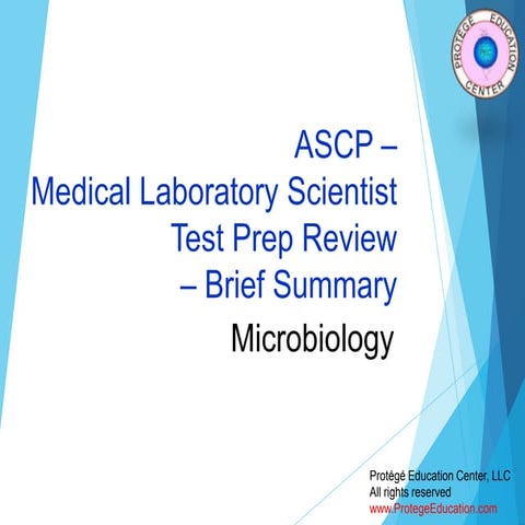 Medical Laboratory Scientist-microbiology summary