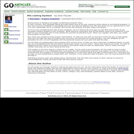 Mls listing system | PDF