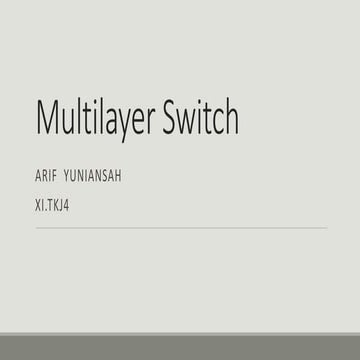 MLS (Multilayer Switch)