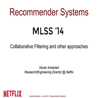 Recommender Systems (Machine Learni...