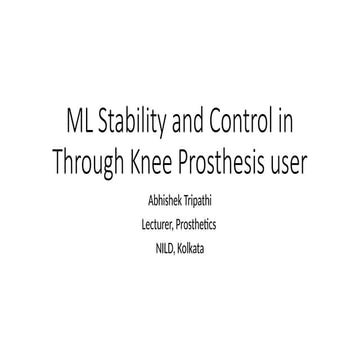 ML stability of the patient with through knee Prosthesis.pptx