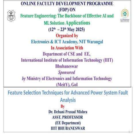 ai based fault detection in power system | PPTX
