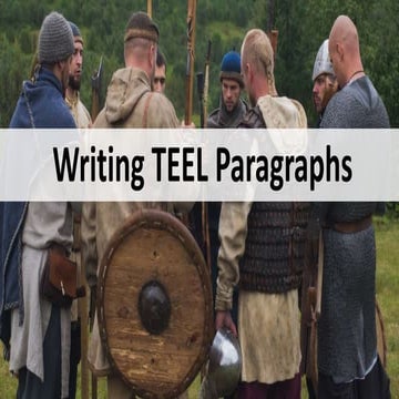 Teel  topic sentence