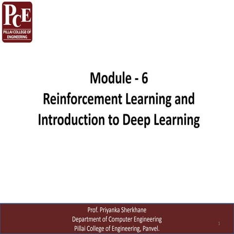 Machine Learning , deep learning module imp