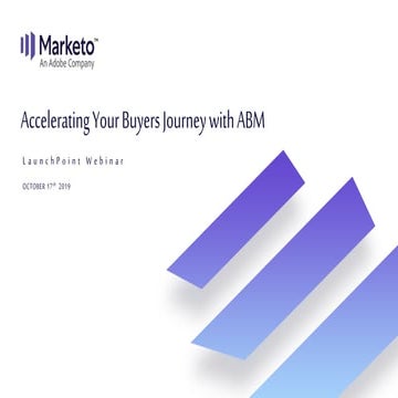Accelerating Your Buyers Journey with ABM