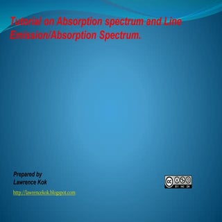 IB Chemistry on Absorption Spectrum...