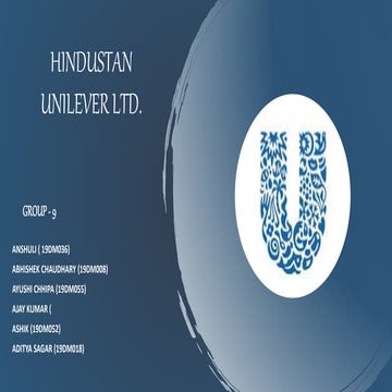 Hindustan Unilever Ltd. Marketing Campaign