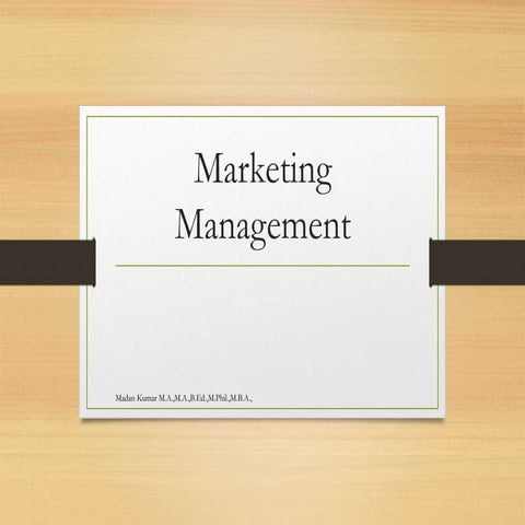 marketing management 