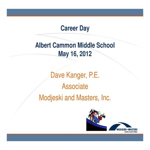 Career Day 2012 - Albert Cammon Middle School