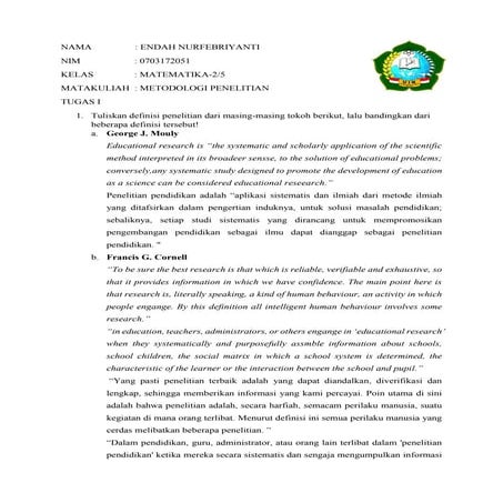 METODOLOGI PENELITIAN