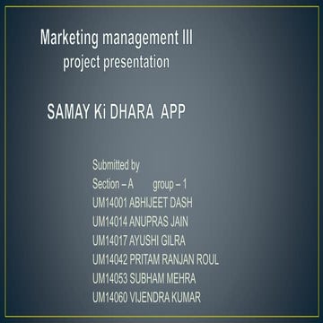Mm3 project ppt group 1_section a