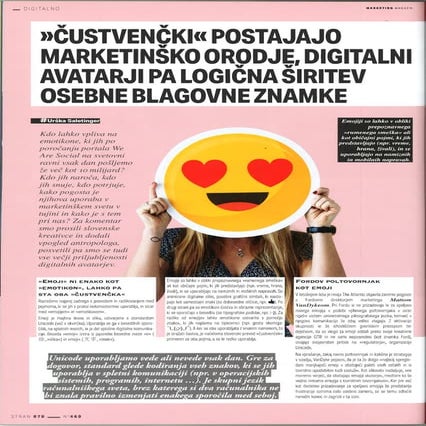 Custvencki postajajo marketinsko orodje, digitalni avatarji pa logicna sirite...