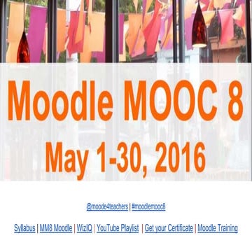 Presenters of Moodle MOOC 8