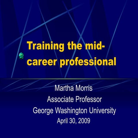 Mmaam Mid Career Training