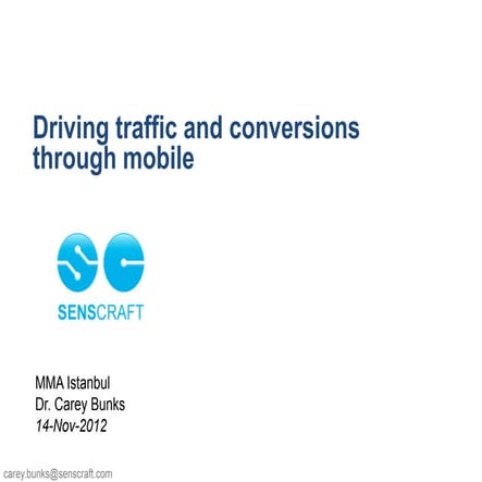 Driving Traffic and Conversions Through Mobile