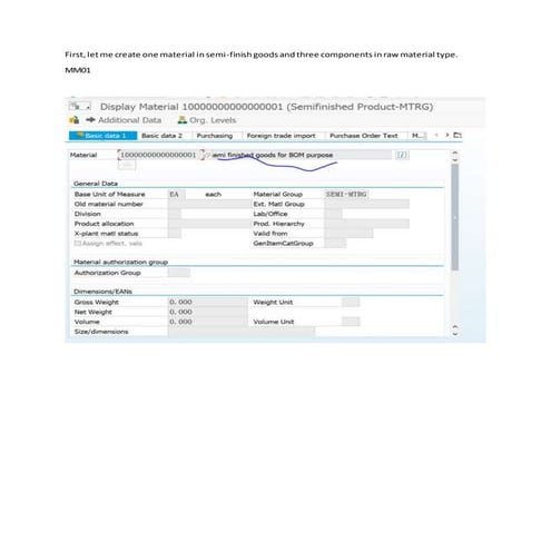 Basic setting for MM BOM--by Guangfu(David)