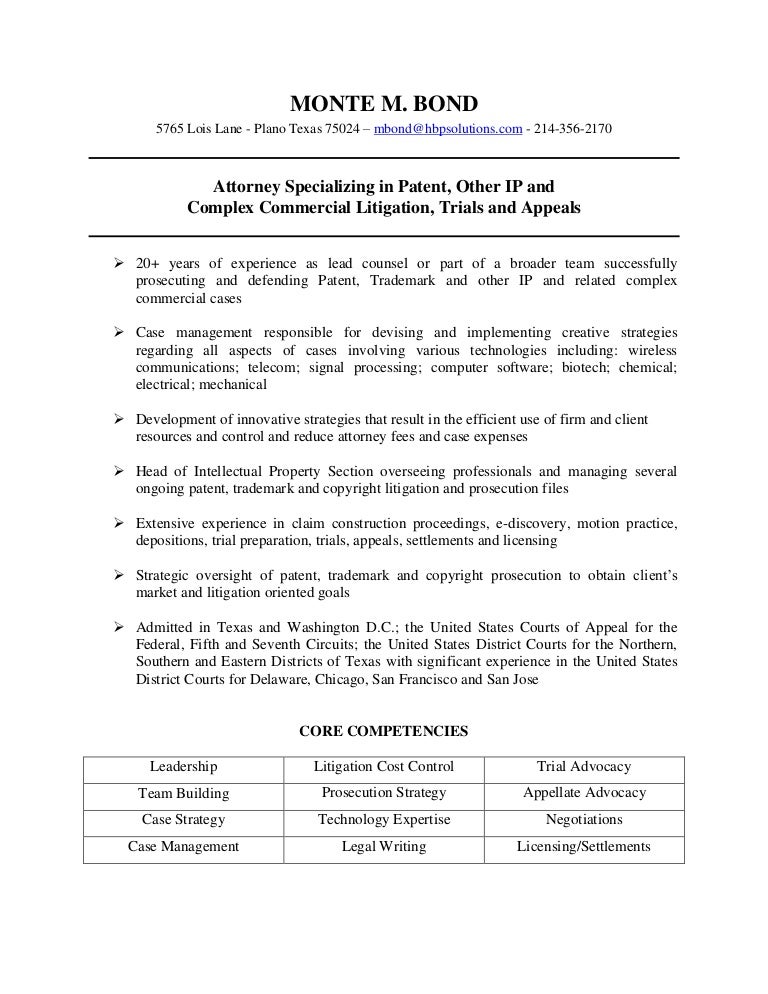 mbond resume