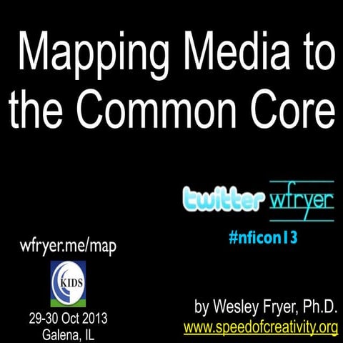 Mapping Media to the Common Core (#nficon13)