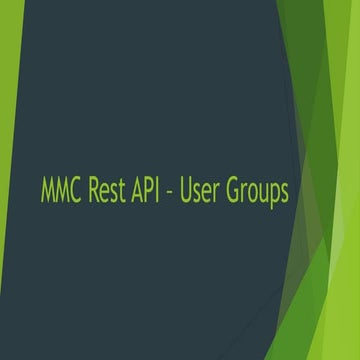 Mmc rest api user groups 