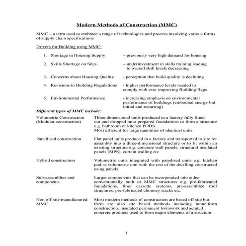 MMC Revision Notes | DOC