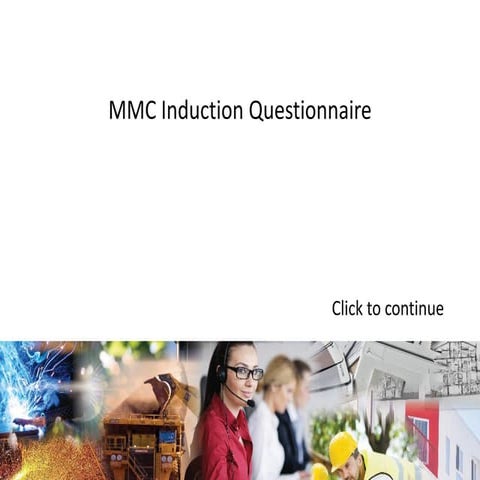 MMC subcontractor induction quiz | PDF